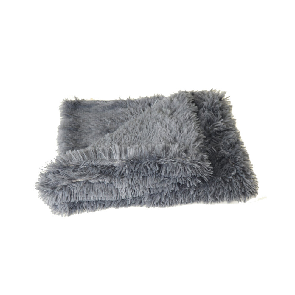 (78x54CM, Dark Grey) Soft Pet Dog Blanket Cat Bed Fluffy