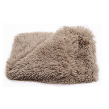 (56x36CM, Brown) Soft Pet Dog Blanket Cat Bed Fluffy