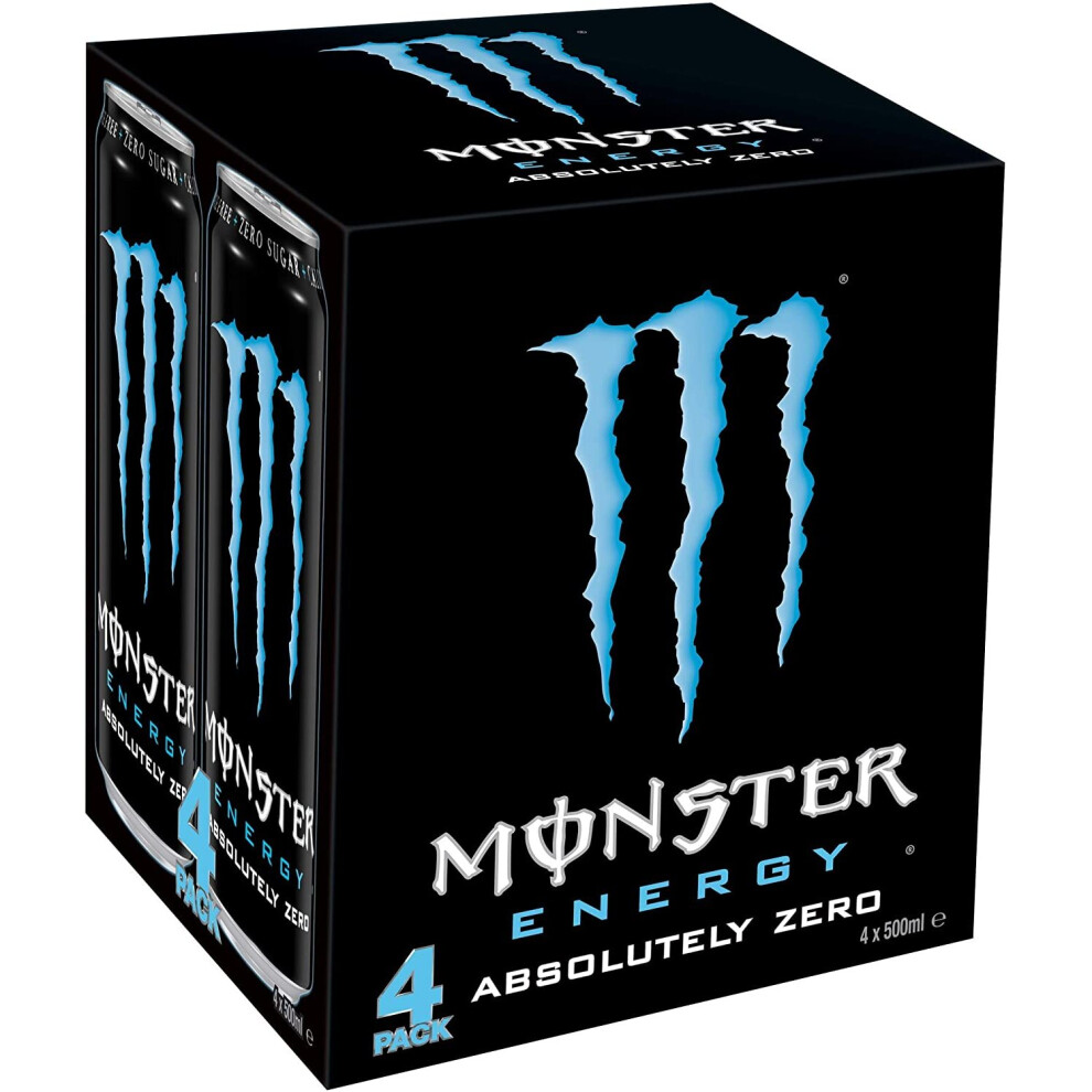 Monster Energy Absolute Zero Drink, X 500Ml Size 4