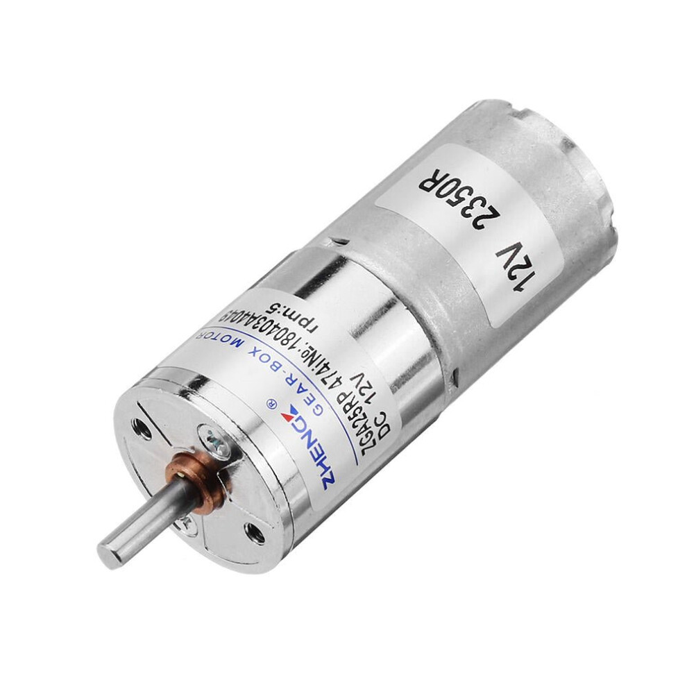 12V 5RPM Reduction Motor DC Gear