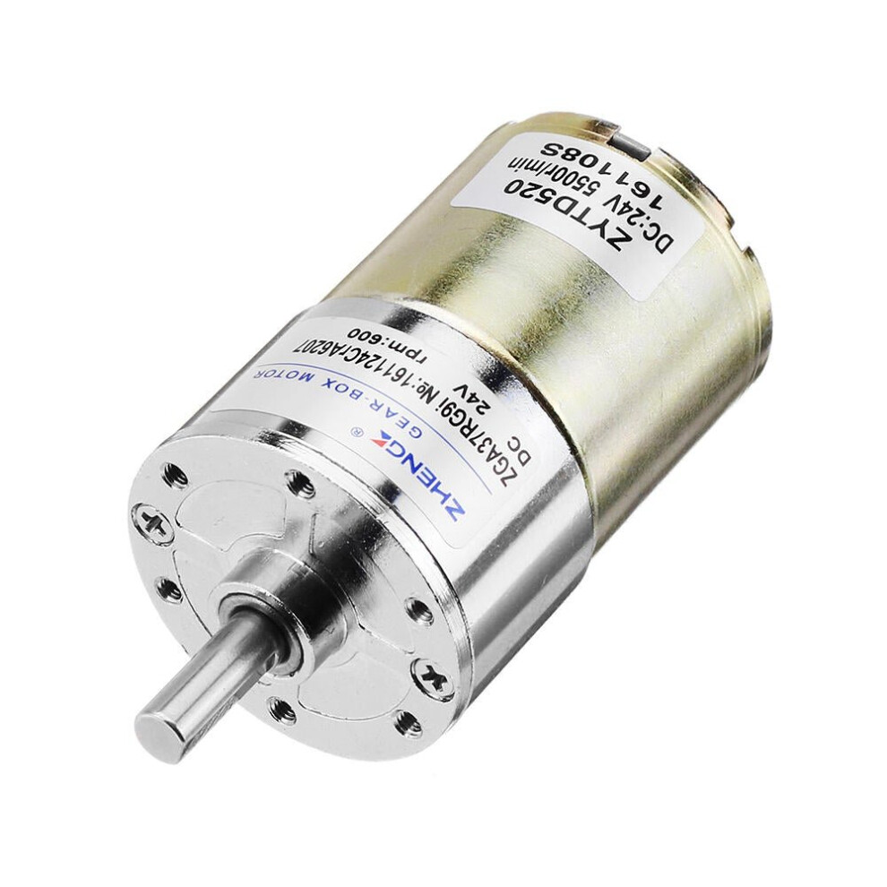 24V 600rpm Reduction Motor DC Gear 3mm Shaft