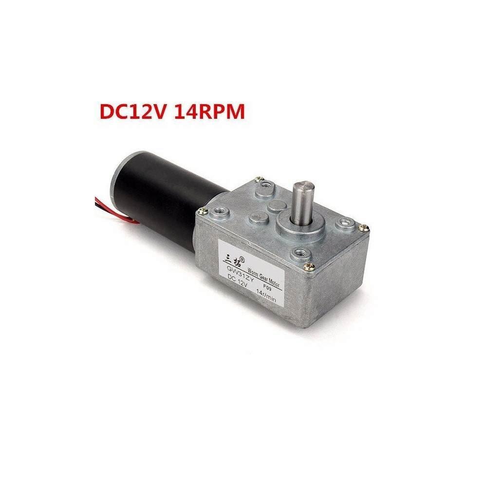 Worm Reducer Gear DC Motor High Torque Low Speed