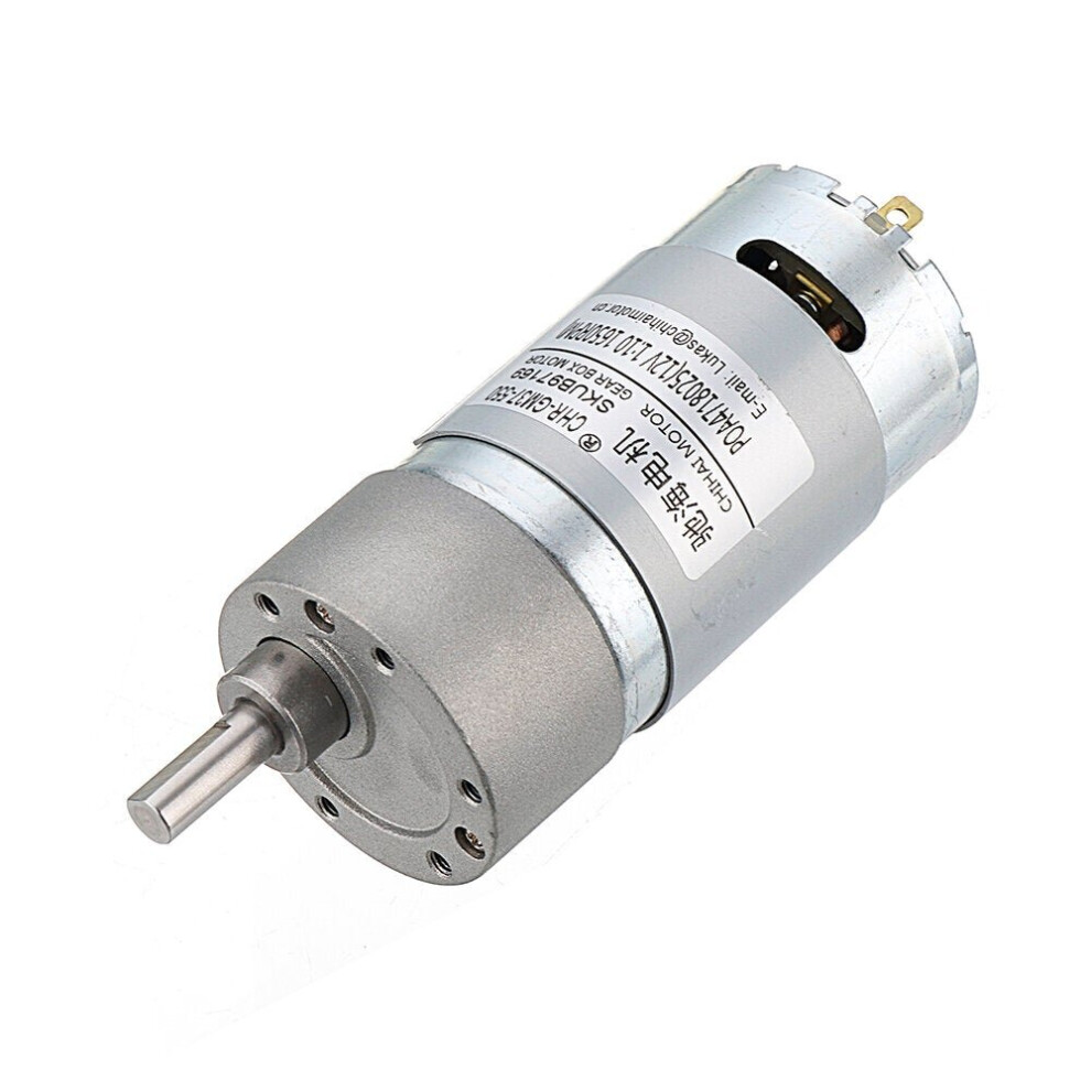 (550rpm) 12V 330/550/1650rpm Reduction Gear Carbon Brush High Torque DC Geared Motor