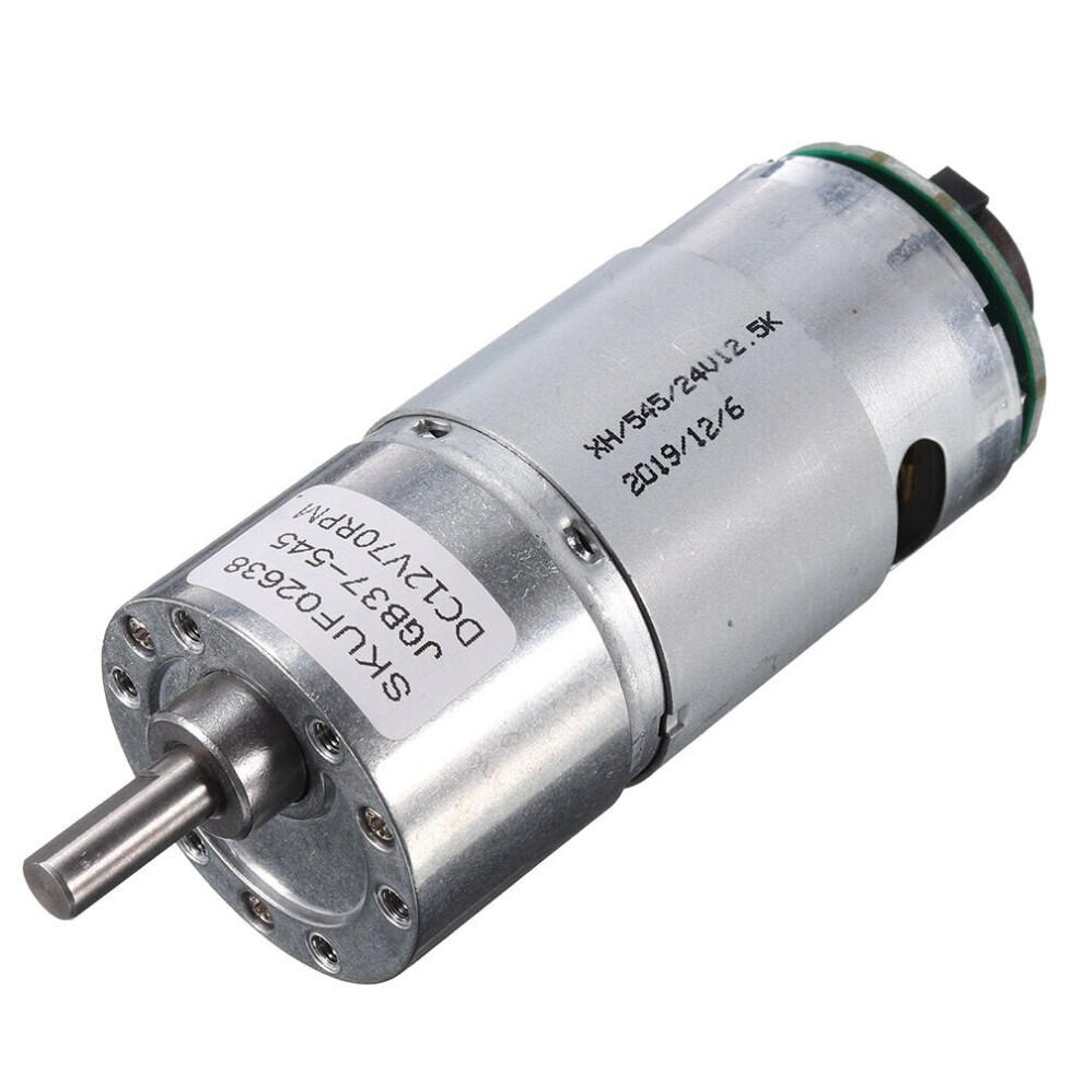 DC 12V 70RPM Gear Reducer Motor with Encoder Geared Reduction Motor