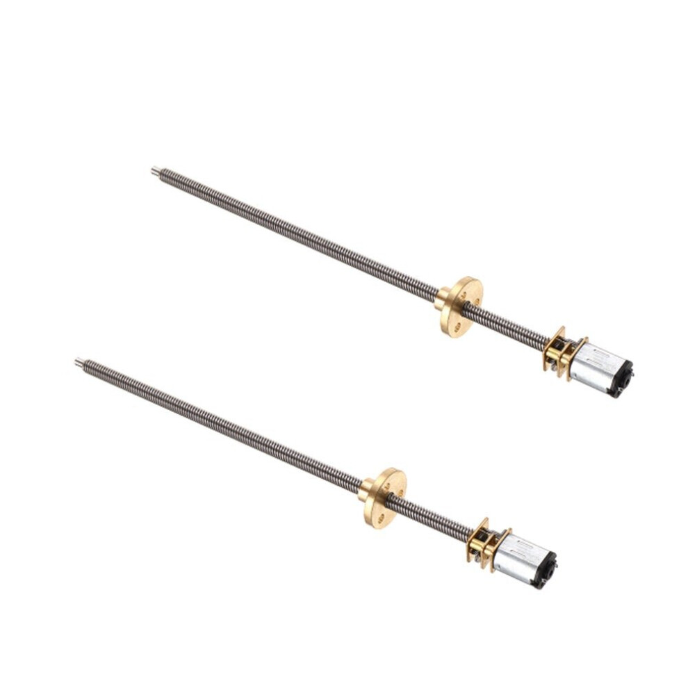 (6V, 100Rpm) 2Pcs Electric Gearbox Motors T5 X 160Mm Dc 6V N20 Geared Motor 4Mm Fast Screw Motor With Flange Screw Motor 6112211940045