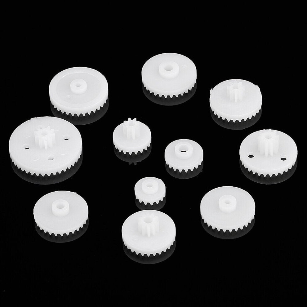 11pcs 0.5 Module Plastic Crown Gear Kit Pulley Replacement Set