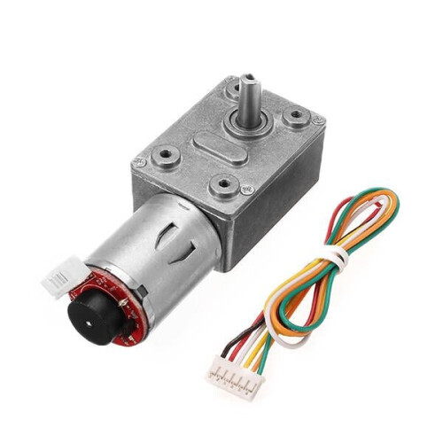 DC 12V 30RPM High torque Turbo Encoder Motor Worm Geared Motor Reducer Motor 2