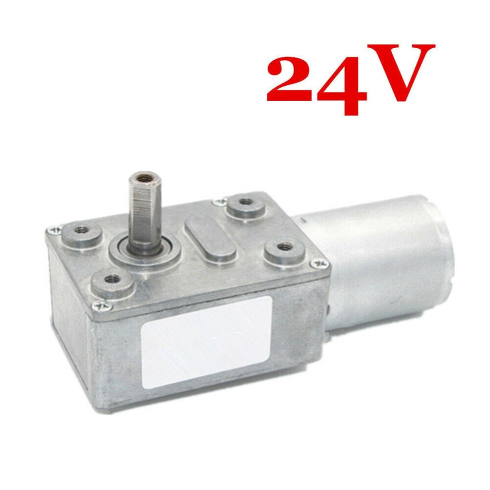 (24V) 12V 24V 150RPM Reversible Power Torque Turbo Worm Electric Gear Motor DC Motor