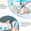 Ranpo Pet Groom Brushes with Cleaning Button for Dog Cat 4