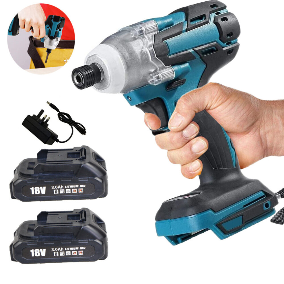 Impact Driver 1/2" DTD152Z+2Battery+Charger-Makita Battery Compatible