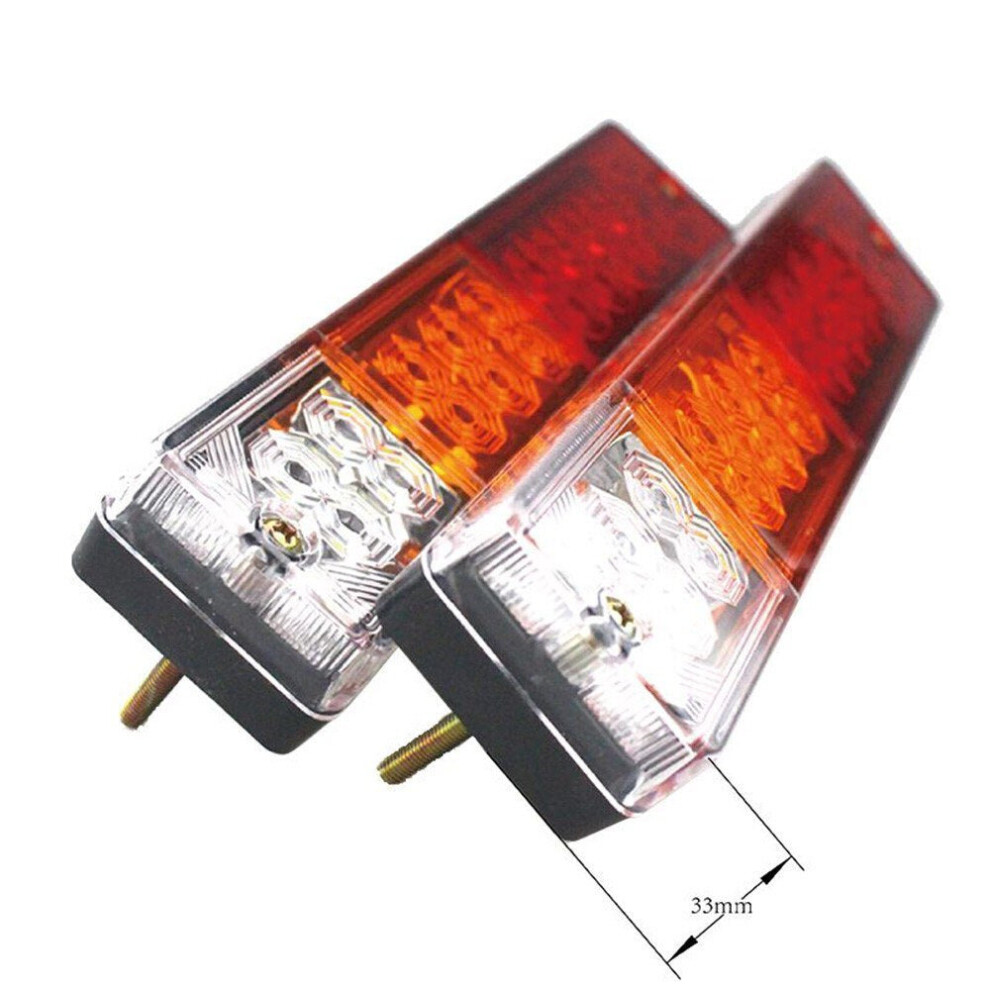 2X 12V 20 LED Stop Rear Tail Reverse Light Indicator Lamp Ute Truck Trailer Caravan