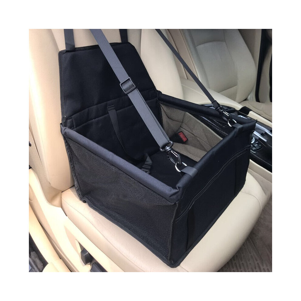 (Black, 40x30x25cM) Pet Dog Car Seat Carrier Bag