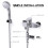 Smart LED Display Water Shower Thermometer 12
