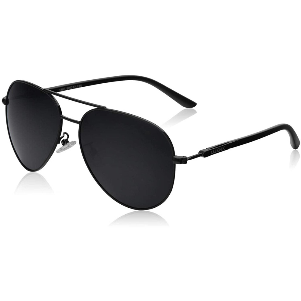 LUENX Men Women Sunglasses Polarized Lens - UV 400 Protection Fashion Style 60MM