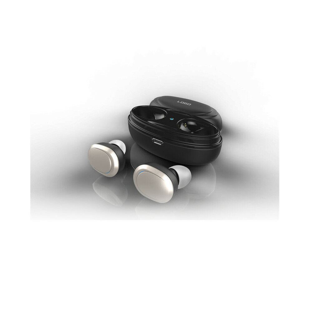 (Silver) True Wireless T12 Tws Double Bluetooth Earphones Stereo Headphone With Charging Box Silver 6112212044445