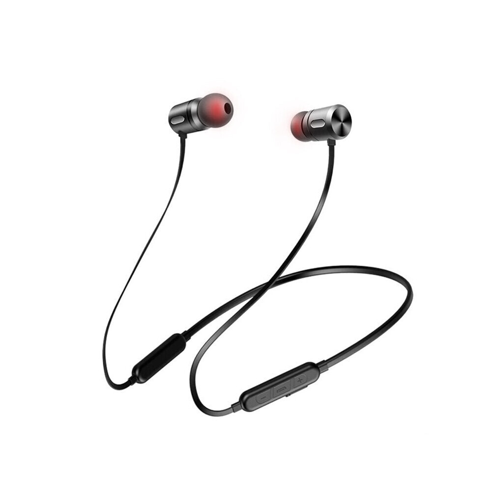 (Silver) Wireless Bluetooth Headphones Stereo Bass Cvc6.0 Noise Reduction Sweatproof Neckband Sports Earphones Magnetic With Mic Silver 6112212051320