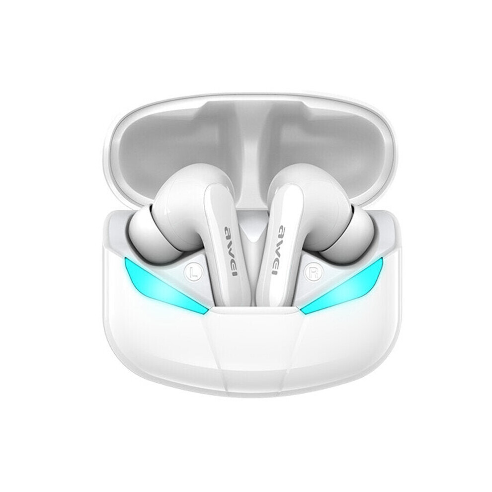 (White) Gaming Earbuds Tws Bluetooth Handsfree Low Latency Hifi Deep Bass Sound True Wireless Stereo Earphone With Microphone White 6112212053133