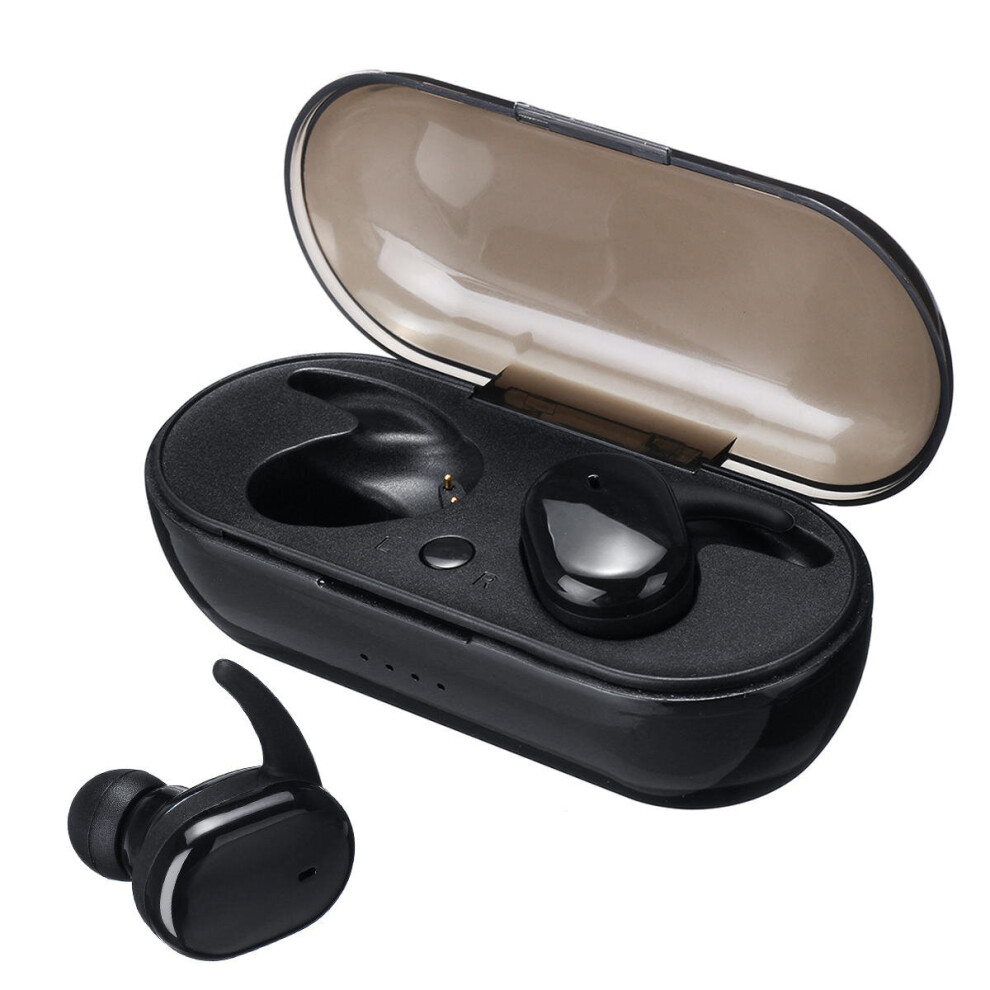 (Black) [Bluetooth 5.0] Tws Wireless Earphone Noise Cancelling Stereo Bilateral Calls Headphone With Charging Box Black 6112211951768