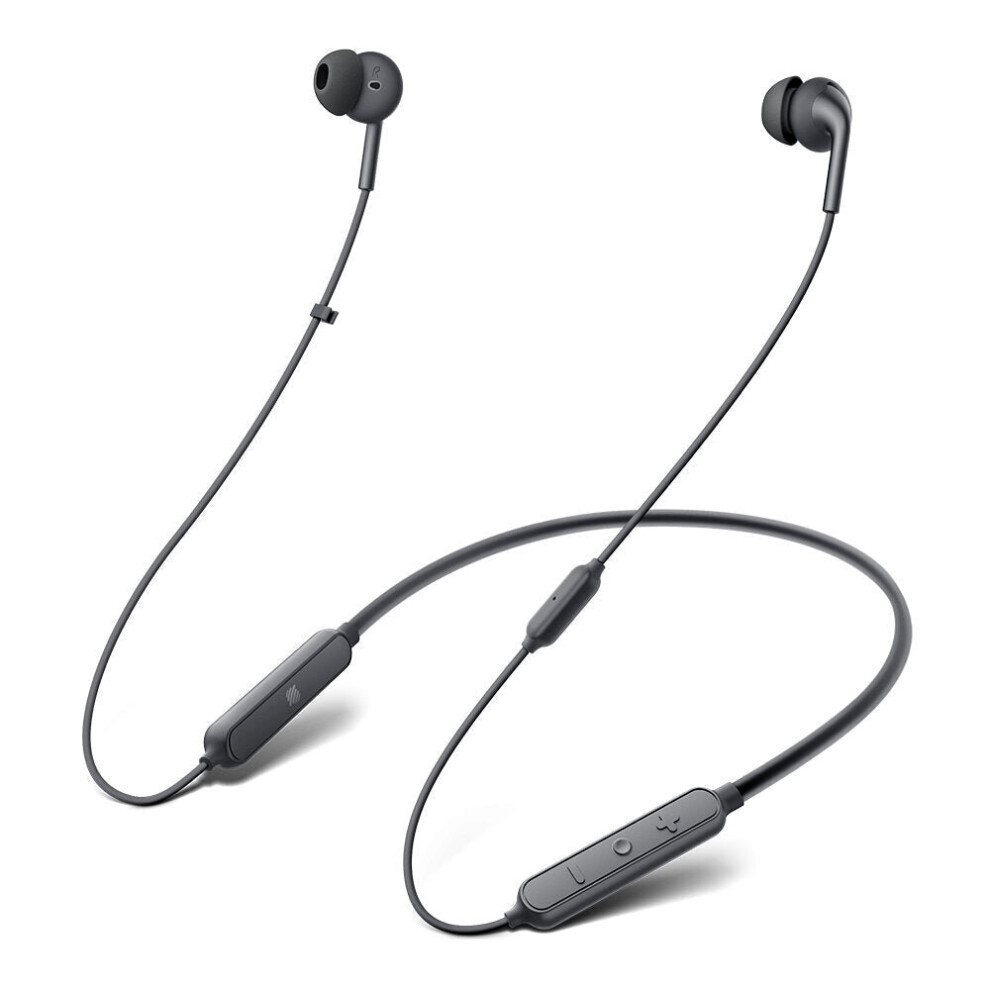 (Black) Wireless Bluetooth V5.0 Earphones Wave Neckband Headphones Stereo Noise Reduction Ipx5 Waterproof Sports Headset With Mic Black 6112212049709