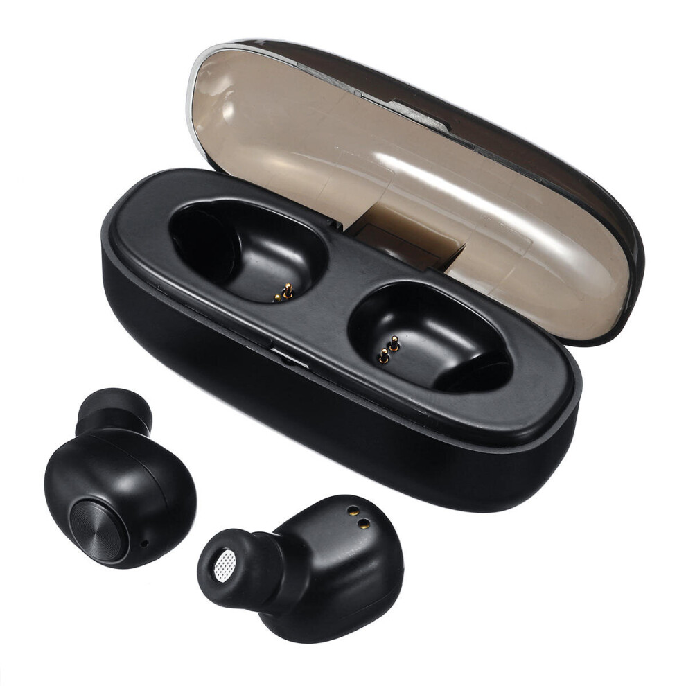 (Black) [Bluetooth 5.0] Tws Wireless Earbuds Noise Cancelling Bilateral Calls Ipx5 Waterproof Earphone With Charging Box Black 6112211951751