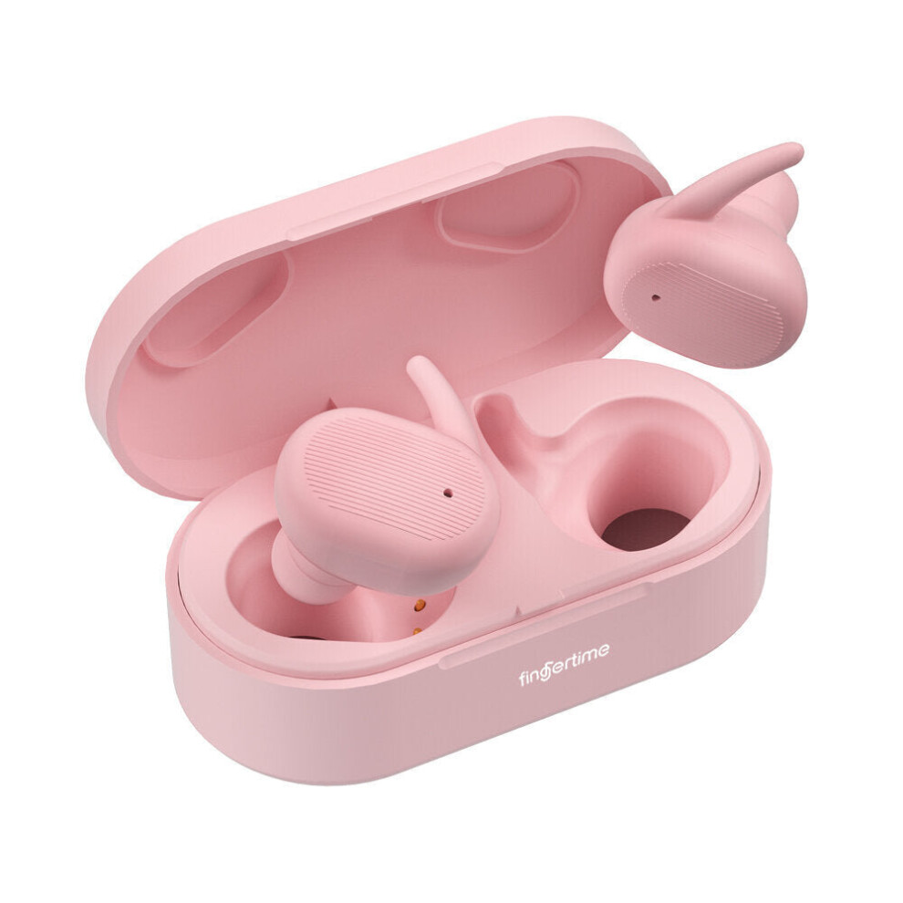 (Pink) Tws Portable Earbuds In-Ear Bluetooth Noise Reduction Earphones 9D Stereo Earbuds Sport Headset With Mic Pink 6112212053164