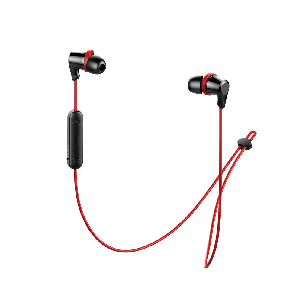 (&Red) Sport Bluetooth Earphone Running Neckband Waterproof Wireless Handsfree Headset With Micphone Black/Red 6112212054765
