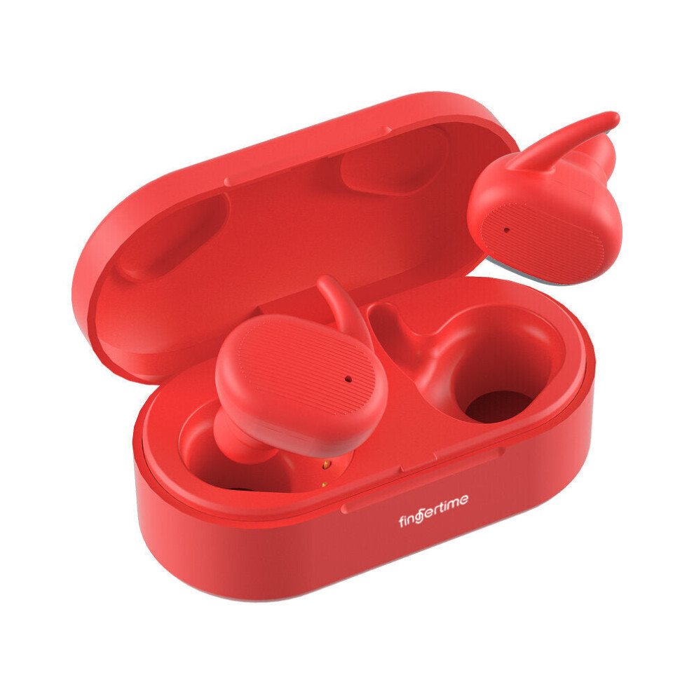 (Red) Tws Portable Earbuds In-Ear Bluetooth Noise Uction Earphones 9D Stereo Earbuds Sport Headset With Mic Red 6112212053171