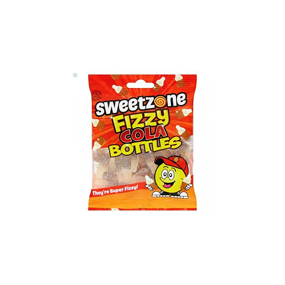 SweetZone Fizzy Cola Bottle Shape Jelly Sweets Bag, 90g