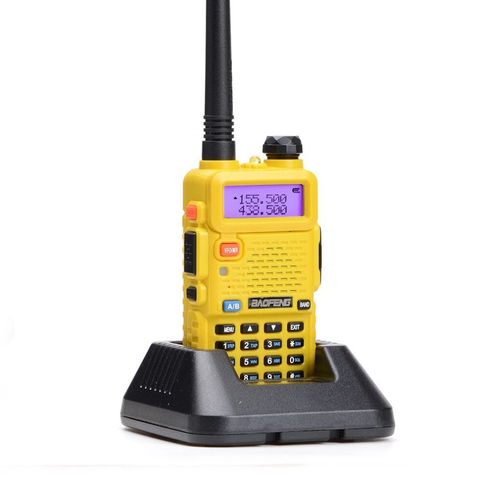 (Yellow) Interphone Radio Fm Transceiver Walkie Talkie Two Way Yellow 3654659199720