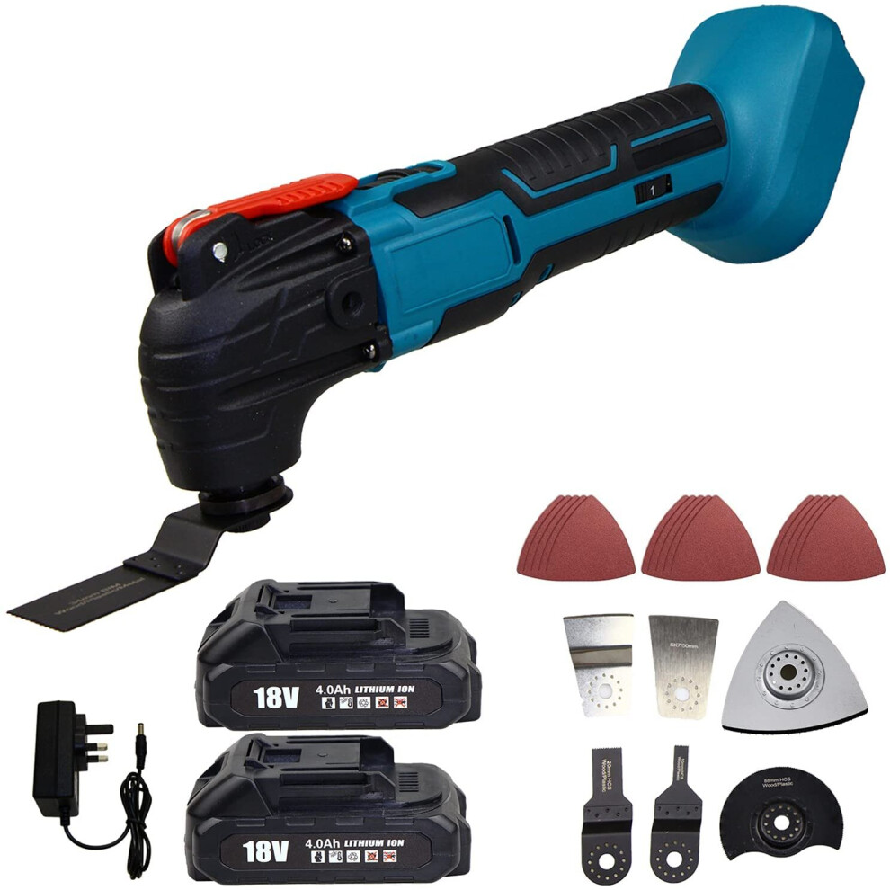 DTM51Z Oscillating Tool 17pc+2Battery+Charger-Makita Batter Compatible