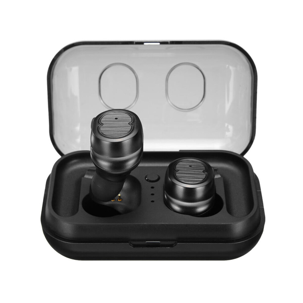 (Black) [bluetooth 5.0] True Wireless Sport Earbuds HiFi Stereo Earphone Touch Control Auto Pairing Headphones with Mic-image-OPC-P8ZY22J-NEW