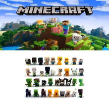 Minecraft Pack de 36 figuras de acción en miniatura para niños: Steve y Creeper, el mejor regalo