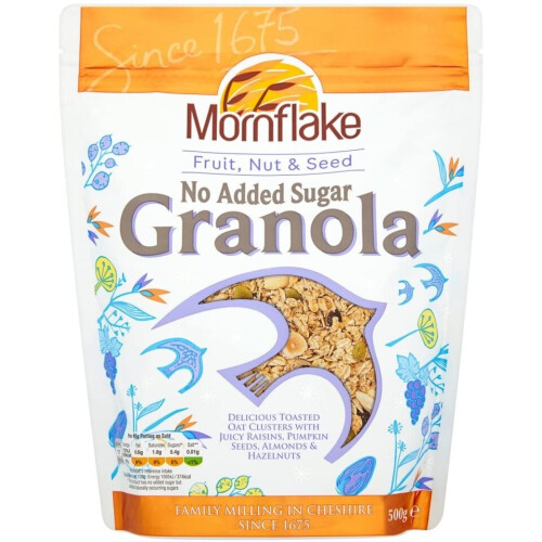 Mornflake Mighty Oats Granola Fruit, Nut & Seed, 500g