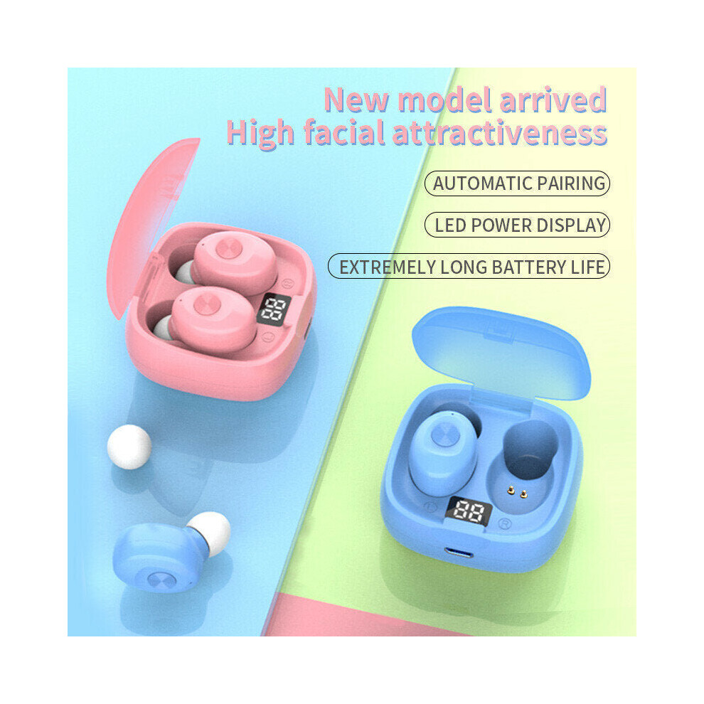 (Blue) TWS bluetooth 5.0 Earphones LED Digital Display IPX5 Waterproof Sport Music Headsetd Stereo Wireless Sports Earbuds-image-OPC-P8ZY7PG-NEW