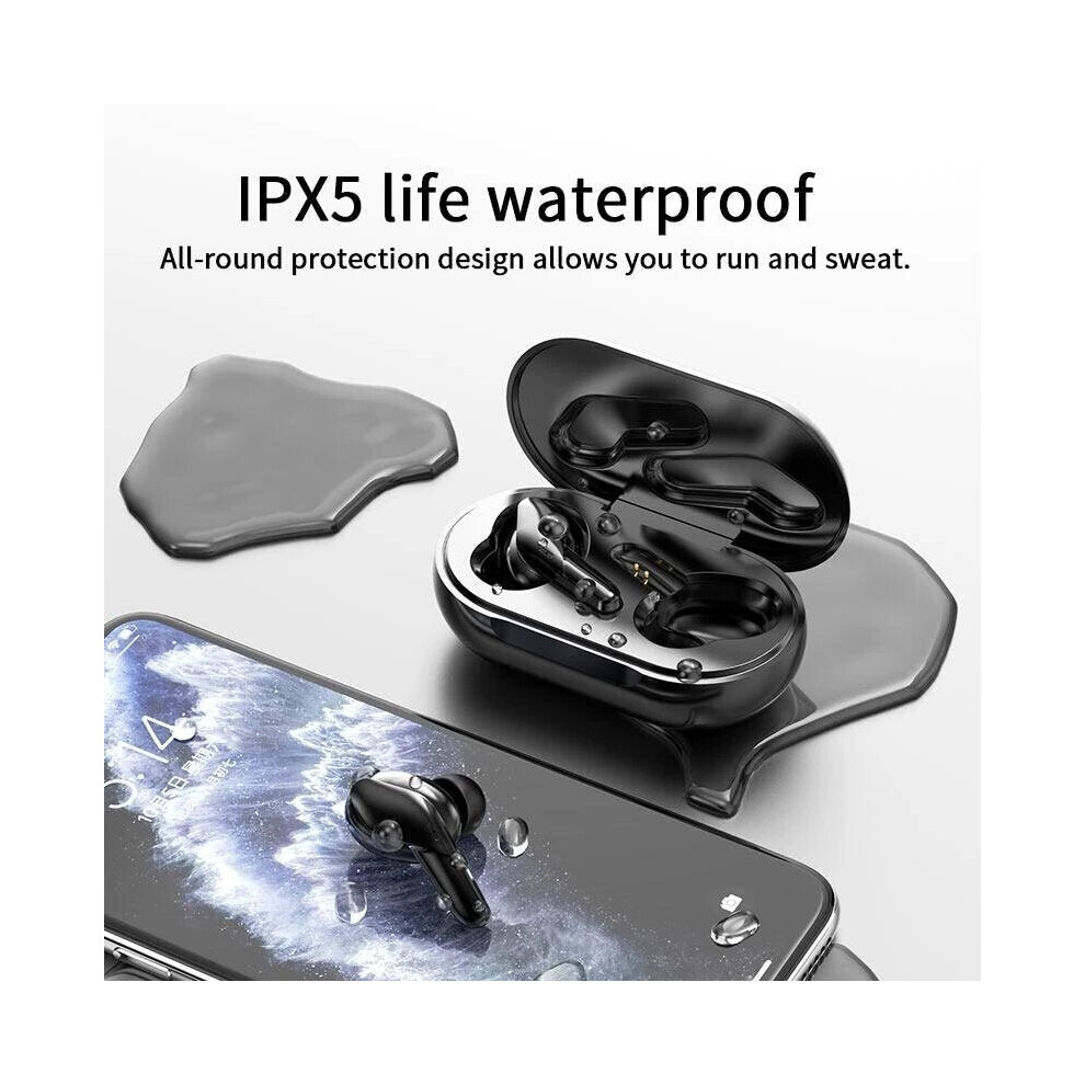 Tws Bluetooth 5.0 Earphones Wireless Earbud Noise Cancelling Waterproof Stereo Gaming Earphone Sports With Mic 6112212045442