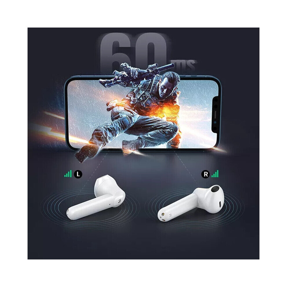 Bluetooth 5.0 True Wireless Earbuds Tws 4 Mic Stereo Earphones Gaming Mode Low Latency Wireless Charging 6112212041673