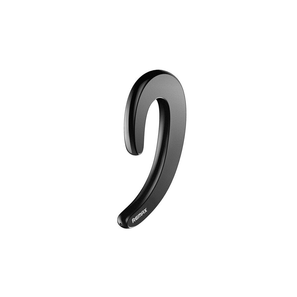 (Black) Ultrathin Earhook Unilateral Bluetooth Earphone Bone Conduction Headphone Black 6112212050392
