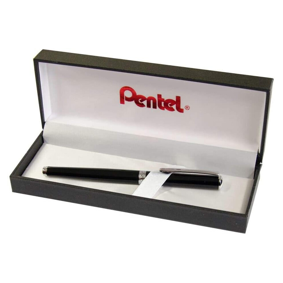 Sterling Excel Lacquer Black Rollerball Black Ink Pen
