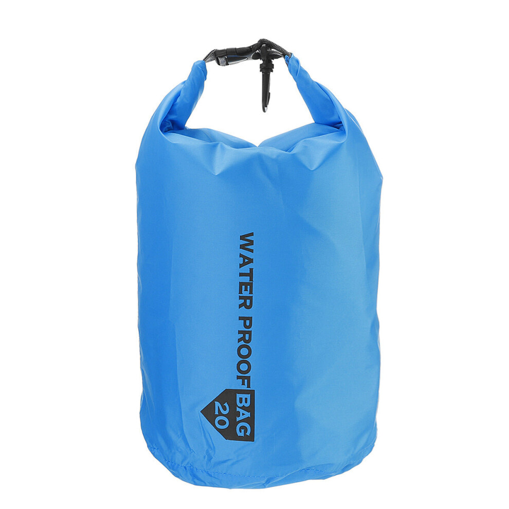 (Blue, 40L) Waterproof Storage Bag For Kayak Canoeing Camping Travel