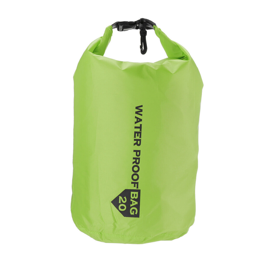 (Green, 10L) Waterproof Storage Bag For Kayak Canoeing Camping Travel