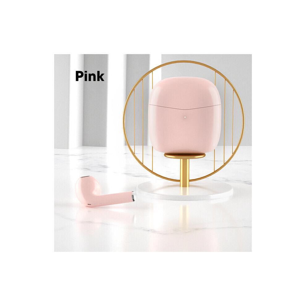 (Pink) Tws Heaphones Bluetooth 5.0 In-Ear Ipx5 Headsets Sport Bass Stereo Earbuds Wireless Mini Earphones Pink 6112212052730
