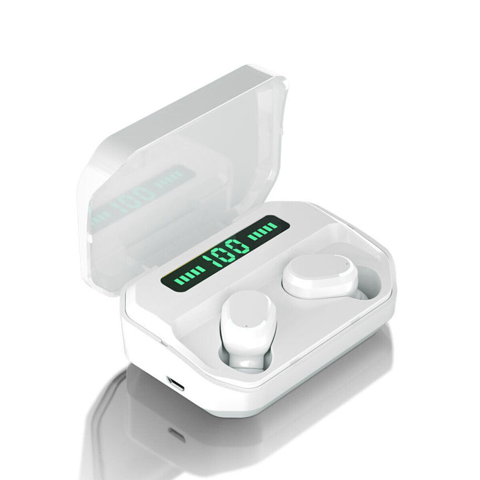 (White) Tws Bluetooth 5.2 Earphone Balanced Armture Apt Hifi Stereo Cvc 8.0 Dual Noise Reduction Mic Ip67 Waterproof Touch Sports Headphone White 6112212046067
