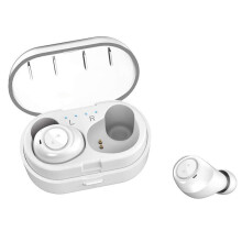 (White) TWS Wireless Earphone Sport Earbuds Stereo Bass Handsfree Binaural bluetooth 5.0 Earphone Headphones