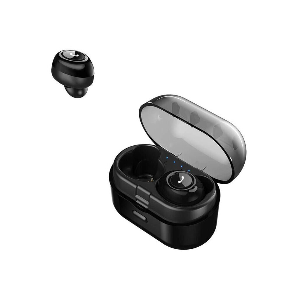 (Black) Tws Wireless Earphone Sport Earbuds Stereo Bass Handsfree Binaural Bluetooth 5.0 Earphone Headphones Black 6112212048900