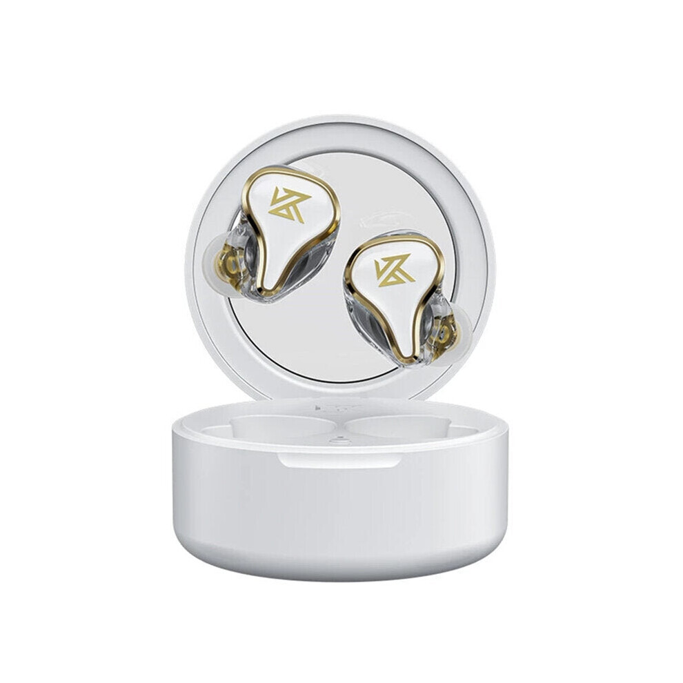 (White) Tws Bluetooth 5.2 Earphones Noise Reduction Headset Dual Driver Hifi Touch Control Headphones With Hd Mic White 6112212052471