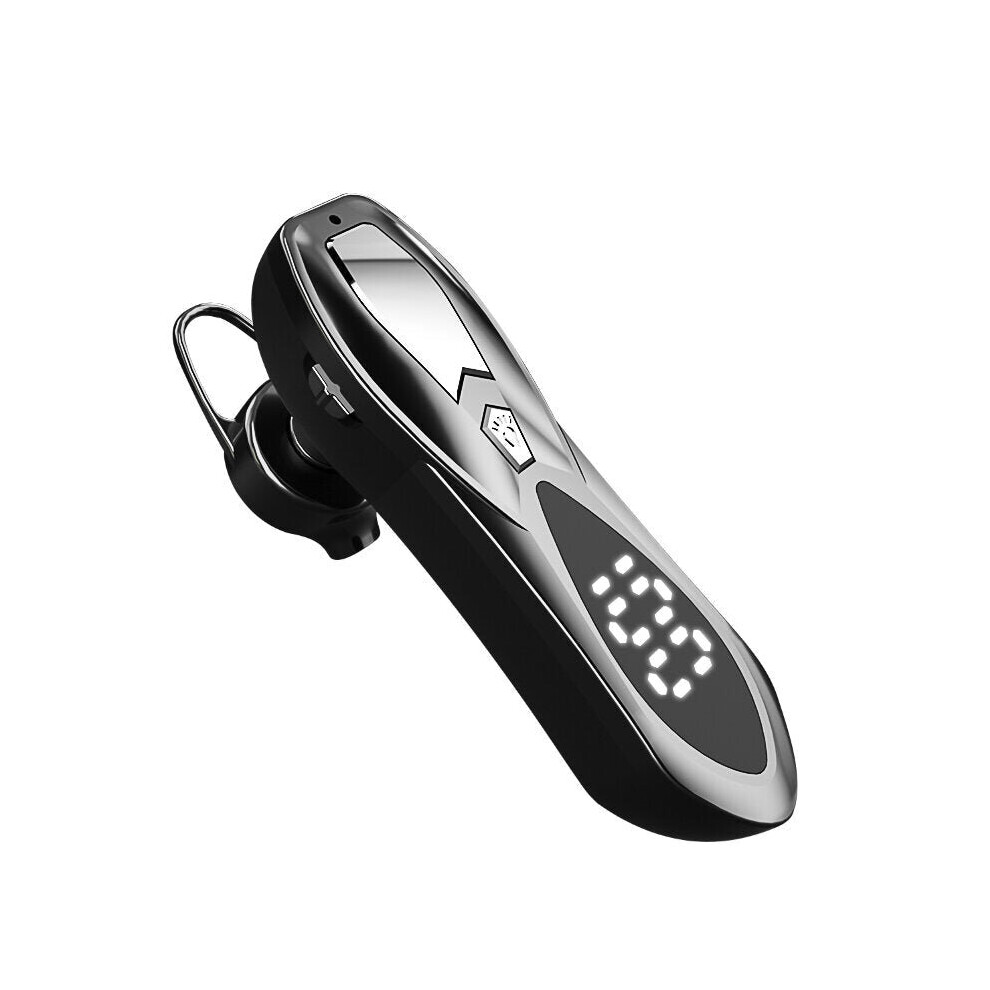 (Blue) Single Power Display Stereo Bass Wireless Car Business Handsfree Tooth Headset Earphone With Microphone Blue 6112212054529