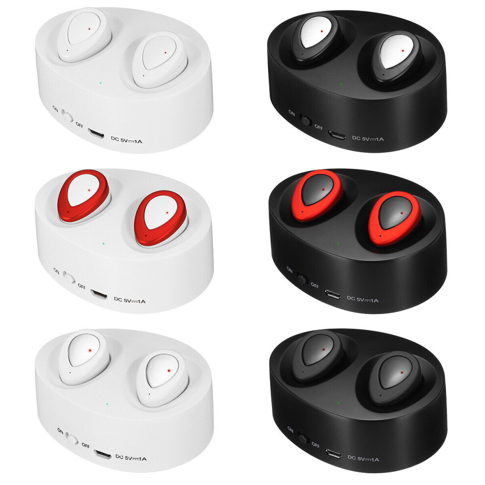 (Black & Silver) Mini Bluetooth 5.0 Earphone True Wireless Stereo Ipx5 Waterproof Earbuds Tws Headset With Mic Black,Silver 6112212043523