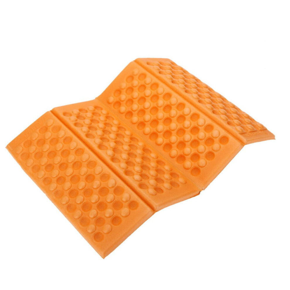 (Yellow) Portable Folding Foldable Foam Outdoor Seat XPE Waterproof Chair Cushion Pad Mat