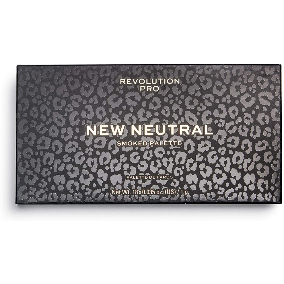 Revolution Pro New Neutral Smoked Eyeshadow Palette Multicoloured