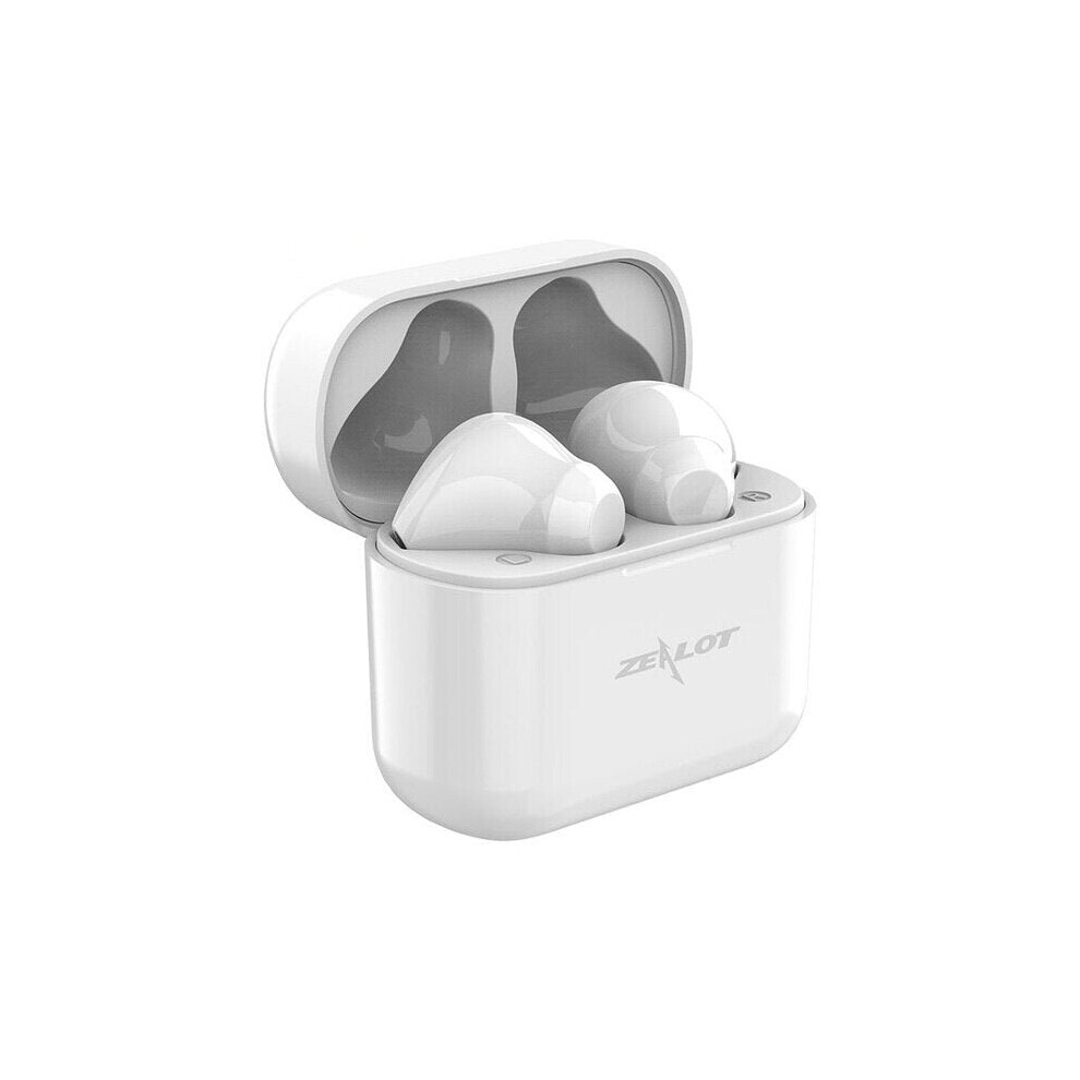 (White) Wireless Bluetooth Earphone 5.0 Touch Control Stereo Bass Earbuds With Microphone Headset White 6112212054482